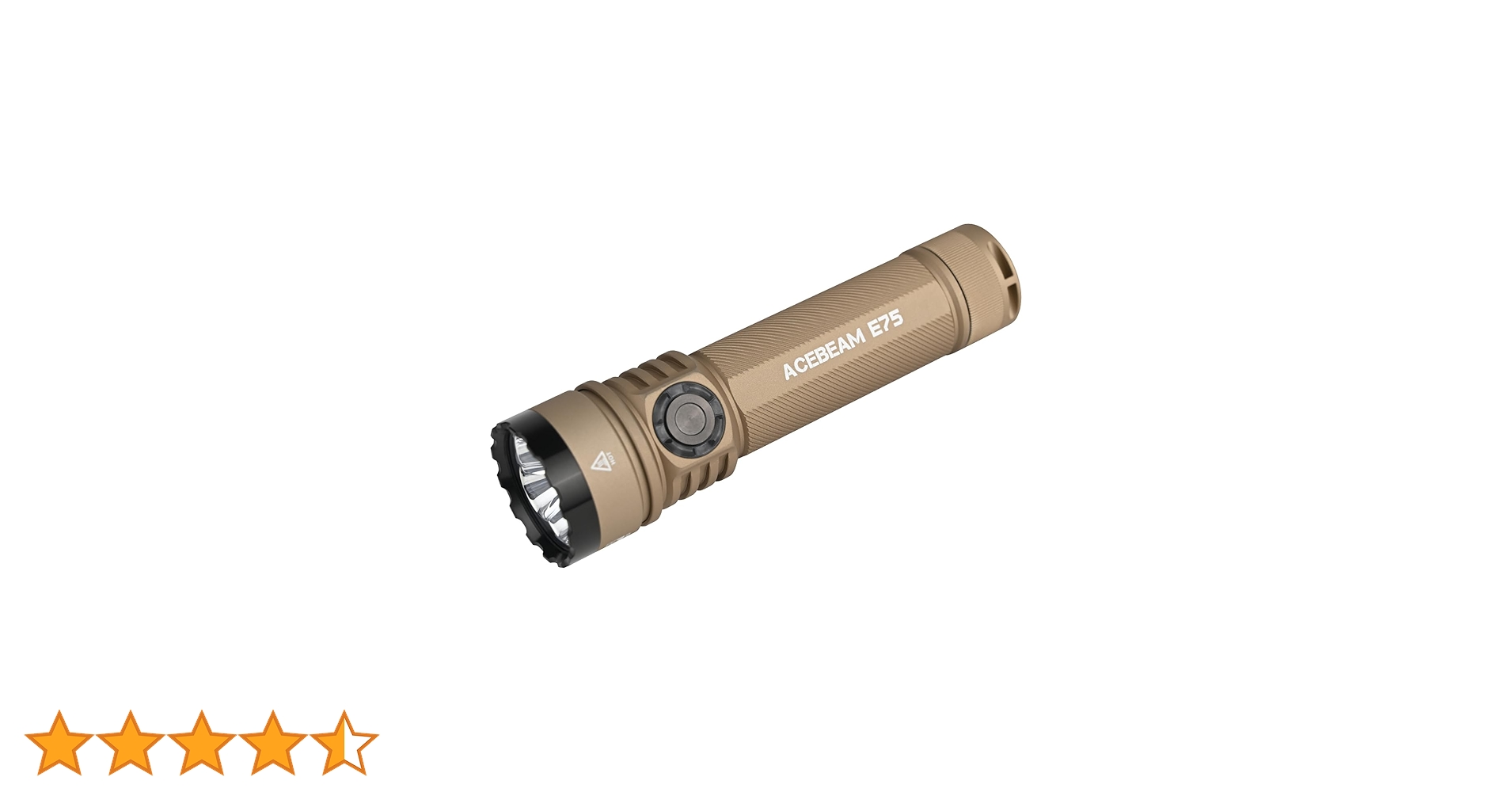 ACEBEAM E75 4000 High Lumens 440M Flashlight, Super Bright